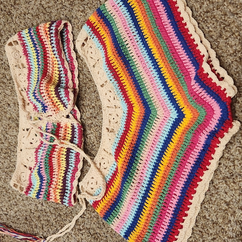 Crochet swimsuit summer set